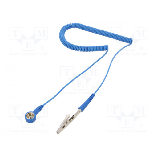 067-0017; Coiled earth lead; ESD; 1MΩ; 3.05m; ANTISTAT 067-0017; Coiled earth lead; ESD; 1MΩ; 3.05m; ANTISTAT