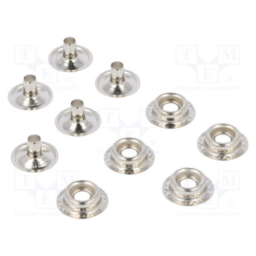 067-1006; Male press stud; ESD; 5pcs; Application: designed for ESD mats; ANTISTAT 067-1006; Male press stud; ESD; 5pcs; Application: designed for ESD mats; ANTISTAT