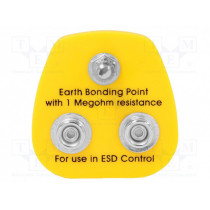 070-0016F; Earthing plug; ESD; 1MΩ; Plug: EU; ANTISTAT 070-0016F; Earthing plug; ESD; 1MΩ; Plug: EU; ANTISTAT