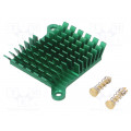 ATS-1038-C2-R0; Heatsink: extruded; grilled; BGA; green; L: 40mm; W: 38mm; H: 10mm; Advanced Thermal Solutions ATS-1038-C2-R0; Heatsink: extruded; grilled; BGA; green; L: 40mm; W: 38mm; H: 10mm; Advanced Thermal Solutions