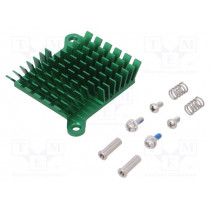 ATS-1038-C3-R0; Heatsink: extruded; grilled; BGA; green; L: 40mm; W: 38mm; H: 10mm; Advanced Thermal Solutions