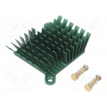 ATS-1039-C2-R0; Heatsink: extruded; grilled; BGA; green; L: 40mm; W: 38mm; H: 15mm; Advanced Thermal Solutions ATS-1039-C2-R0; Heatsink: extruded; grilled; BGA; green; L: 40mm; W: 38mm; H: 15mm; Advanced Thermal Solutions