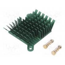 ATS-1039-C2-R0; Heatsink: extruded; grilled; BGA; green; L: 40mm; W: 38mm; H: 15mm; Advanced Thermal Solutions