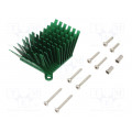 ATS-1040-C1-R0; Heatsink: extruded; grilled; BGA; green; L: 40mm; W: 38mm; H: 25mm; Advanced Thermal Solutions ATS-1040-C1-R0; Heatsink: extruded; grilled; BGA; green; L: 40mm; W: 38mm; H: 25mm; Advanced Thermal Solutions