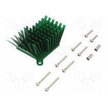 ATS-1040-C1-R0; Heatsink: extruded; grilled; BGA; green; L: 40mm; W: 38mm; H: 25mm; Advanced Thermal Solutions