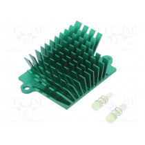 ATS-1042-C1-R0; Heatsink: extruded; grilled; BGA; green; L: 41mm; W: 45mm; H: 15mm; Advanced Thermal Solutions