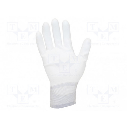 109-0006-P; Protective gloves; ESD; XL; Mat: nylon; white; <100MΩ; ANTISTAT 109-0006-P; Protective gloves; ESD; XL; Mat: nylon; white; <100MΩ; ANTISTAT
