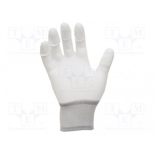 109-0917; Protective gloves; ESD; M; Mat: nylon; <100MΩ; Kit: 10 pairs; ANTISTAT