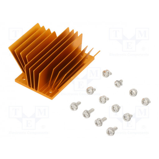 ATS-1101-C1-R0; Heatsink: extruded; grilled; BGA; golden; L: 58mm; W: 37mm; H: 22.9mm; Advanced Thermal Solutions
