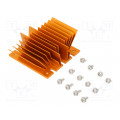 ATS-1106-C1-R0; Heatsink: extruded; grilled; BGA; golden; L: 61mm; W: 58mm; H: 22.9mm; Advanced Thermal Solutions ATS-1106-C1-R0; Heatsink: extruded; grilled; BGA; golden; L: 61mm; W: 58mm; H: 22.9mm; Advanced Thermal Solutions