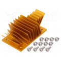 ATS-1141-C1-R0; Heatsink: extruded; grilled; BGA; golden; L: 37mm; W: 58mm; H: 22.9mm; Advanced Thermal Solutions ATS-1141-C1-R0; Heatsink: extruded; grilled; BGA; golden; L: 37mm; W: 58mm; H: 22.9mm; Advanced Thermal Solutions