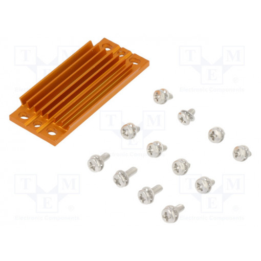 ATS-1178-C1-R0; Heatsink: extruded; grilled; BGA; golden; L: 58mm; W: 23mm; H: 6.1mm; Advanced Thermal Solutions