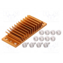 ATS-1184-C1-R0; Heatsink: extruded; grilled; BGA; golden; L: 23mm; W: 58mm; H: 11.4mm; Advanced Thermal Solutions