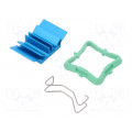 ATS-50190B-C1-R0; Heatsink: extruded; grilled; BGA; blue; L: 19mm; W: 19mm; H: 7.5mm; Advanced Thermal Solutions ATS-50190B-C1-R0; Heatsink: extruded; grilled; BGA; blue; L: 19mm; W: 19mm; H: 7.5mm; Advanced Thermal Solutions