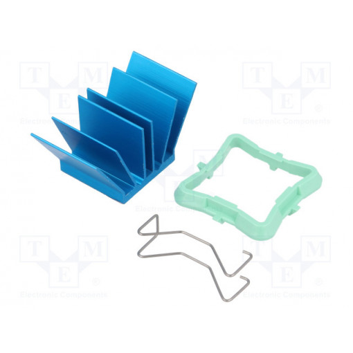 ATS-50190P-C1-R0; Heatsink: extruded; grilled; BGA; blue; L: 19mm; W: 19mm; H: 17.5mm; Advanced Thermal Solutions