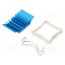 ATS-50210B-C1-R0; Heatsink: extruded; grilled; BGA; blue; L: 21mm; W: 21mm; H: 7.5mm; Advanced Thermal Solutions