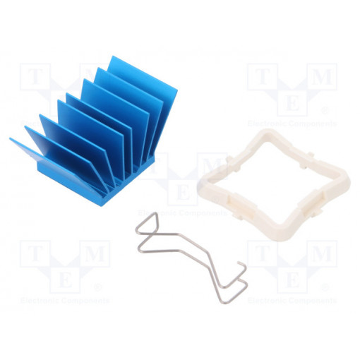 ATS-50210P-C1-R0; Heatsink: extruded; grilled; BGA; blue; L: 21mm; W: 21mm; H: 17.5mm; Advanced Thermal Solutions
