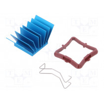 ATS-50230P-C1-R0; Heatsink: extruded; grilled; BGA; blue; L: 23mm; W: 23mm; H: 17.5mm; Advanced Thermal Solutions