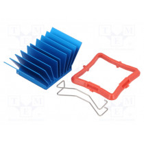 ATS-50270P-C1-R0; Heatsink: extruded; grilled; BGA; blue; L: 27mm; W: 27mm; H: 17.5mm; Advanced Thermal Solutions