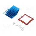ATS-50300P-C1-R0; Heatsink: extruded; grilled; BGA; blue; L: 30mm; W: 30mm; H: 17.5mm; Advanced Thermal Solutions ATS-50300P-C1-R0; Heatsink: extruded; grilled; BGA; blue; L: 30mm; W: 30mm; H: 17.5mm; Advanced Thermal Solutions