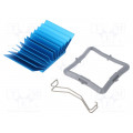 ATS-50325G-C1-R0; Heatsink: extruded; grilled; BGA; blue; L: 32.5mm; W: 32.5mm; 3.5°C/W; Advanced Thermal Solutions ATS-50325G-C1-R0; Heatsink: extruded; grilled; BGA; blue; L: 32.5mm; W: 32.5mm; 3.5°C/W; Advanced Thermal Solutions