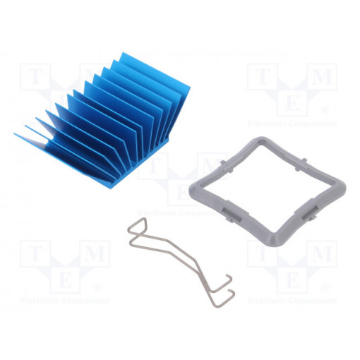 ATS-50325P-C1-R0; Heatsink: extruded; grilled; BGA; blue; L: 32.5mm; W: 32.5mm; 2.7°C/W; Advanced Thermal Solutions