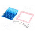 ATS-50330B-C1-R0; Heatsink: extruded; grilled; BGA; blue; L: 33mm; W: 33mm; H: 7.5mm; Advanced Thermal Solutions ATS-50330B-C1-R0; Heatsink: extruded; grilled; BGA; blue; L: 33mm; W: 33mm; H: 7.5mm; Advanced Thermal Solutions