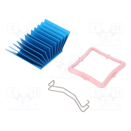 ATS-50330P-C1-R0; Heatsink: extruded; grilled; BGA; blue; L: 33mm; W: 33mm; H: 17.5mm; Advanced Thermal Solutions