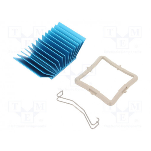 ATS-50350P-C1-R0; Heatsink: extruded; grilled; BGA; blue; L: 35mm; W: 35mm; H: 17.5mm; Advanced Thermal Solutions