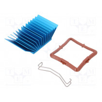 ATS-50375P-C1-R0; Heatsink: extruded; grilled; BGA; blue; L: 37.5mm; W: 37.5mm; 2.1°C/W; Advanced Thermal Solutions