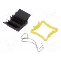 ATS-51170D-C1-R0; Heatsink: extruded; grilled; BGA; black; L: 17mm; W: 17mm; H: 9.5mm; Advanced Thermal Solutions