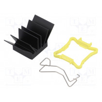 ATS-51170K-C1-R0; Heatsink: extruded; grilled; BGA; black; L: 17mm; W: 17mm; H: 14.5mm; Advanced Thermal Solutions