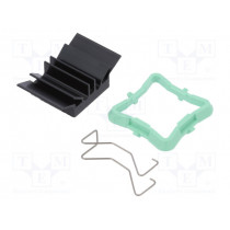 ATS-51190D-C1-R0; Heatsink: extruded; grilled; BGA; black; L: 19mm; W: 19mm; H: 9.5mm; Advanced Thermal Solutions
