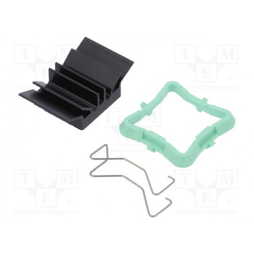 ATS-51190D-C1-R0; Heatsink: extruded; grilled; BGA; black; L: 19mm; W: 19mm; H: 9.5mm; Advanced Thermal Solutions