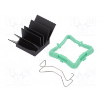 ATS-51190K-C1-R0; Heatsink: extruded; grilled; BGA; black; L: 19mm; W: 19mm; H: 14.5mm; Advanced Thermal Solutions