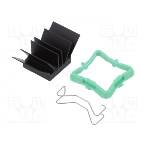ATS-51190K-C1-R0; Heatsink: extruded; grilled; BGA; black; L: 19mm; W: 19mm; H: 14.5mm; Advanced Thermal Solutions
