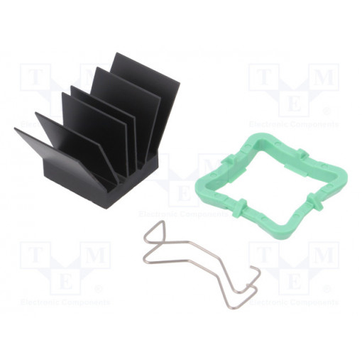 ATS-51190R-C1-R0; Heatsink: extruded; grilled; BGA; black; L: 19mm; W: 19mm; H: 19.5mm; Advanced Thermal Solutions