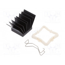 ATS-51210R-C1-R0; Heatsink: extruded; grilled; BGA; black; L: 21mm; W: 21mm; H: 19.5mm; Advanced Thermal Solutions