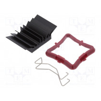 ATS-51230D-C1-R0; Heatsink: extruded; grilled; BGA; black; L: 23mm; W: 23mm; H: 9.5mm; Advanced Thermal Solutions