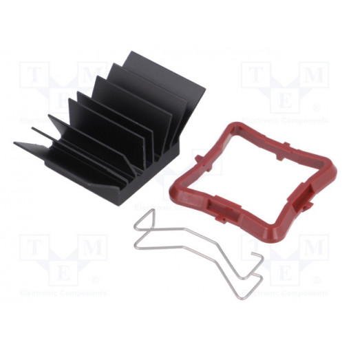 ATS-51230K-C1-R0; Heatsink: extruded; grilled; BGA; black; L: 23mm; W: 23mm; H: 14.5mm; Advanced Thermal Solutions