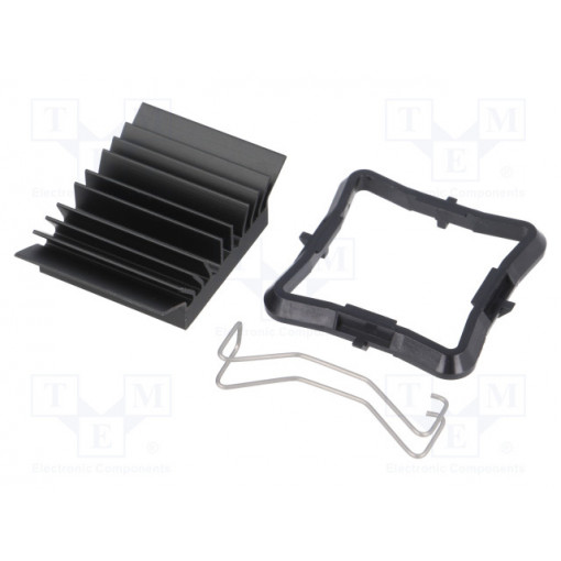 ATS-51250D-C1-R0; Heatsink: extruded; grilled; BGA; black; L: 25mm; W: 25mm; H: 9.5mm; Advanced Thermal Solutions