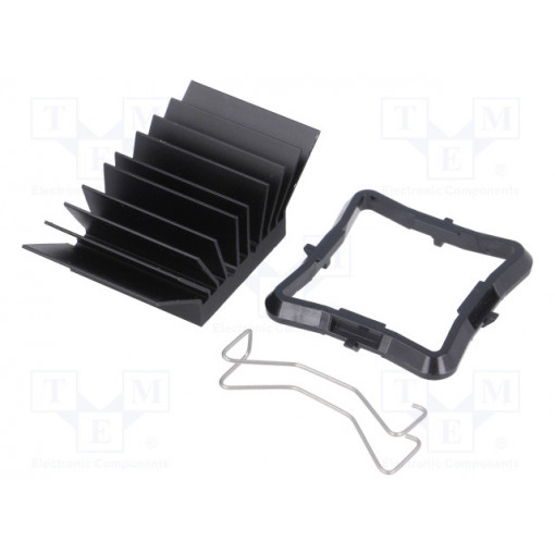 ATS-51250K-C1-R0; Heatsink: extruded; grilled; BGA; black; L: 25mm; W: 25mm; H: 14.5mm; Advanced Thermal Solutions
