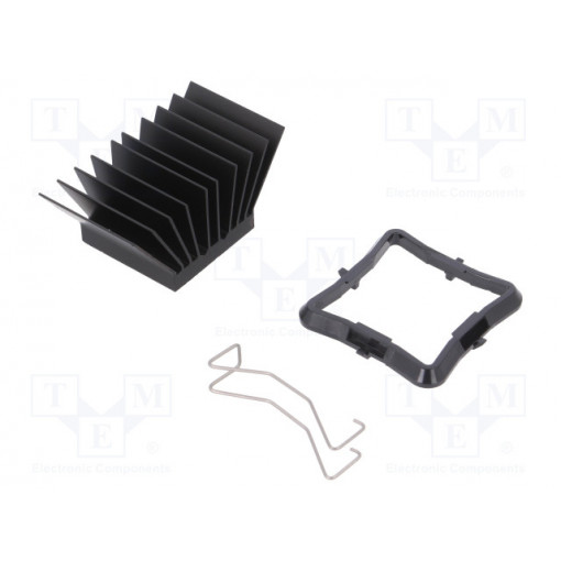 ATS-51250R-C1-R0; Heatsink: extruded; grilled; BGA; black; L: 25mm; W: 25mm; H: 19.5mm; Advanced Thermal Solutions