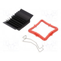 ATS-51270D-C1-R0; Heatsink: extruded; grilled; BGA; black; L: 27mm; W: 27mm; H: 9.5mm; Advanced Thermal Solutions