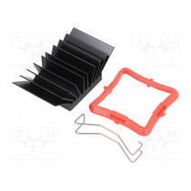 ATS-51270K-C1-R0; Heatsink: extruded; grilled; BGA; black; L: 27mm; W: 27mm; H: 14.5mm; Advanced Thermal Solutions