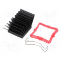 ATS-51270R-C1-R0; Heatsink: extruded; grilled; BGA; black; L: 27mm; W: 27mm; H: 19.5mm; Advanced Thermal Solutions