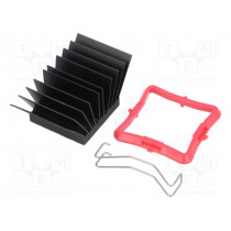 ATS-51270R-C1-R0; Heatsink: extruded; grilled; BGA; black; L: 27mm; W: 27mm; H: 19.5mm; Advanced Thermal Solutions