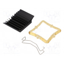 ATS-51290D-C1-R0; Heatsink: extruded; grilled; BGA; black; L: 29mm; W: 29mm; H: 9.5mm; Advanced Thermal Solutions