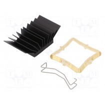 ATS-51290K-C1-R0; Heatsink: extruded; grilled; BGA; black; L: 29mm; W: 29mm; H: 14.5mm; Advanced Thermal Solutions