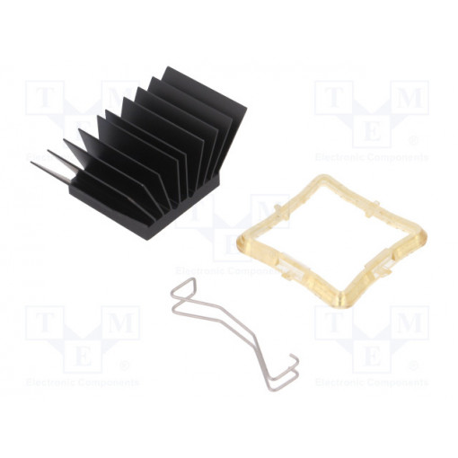 ATS-51290R-C1-R0; Heatsink: extruded; grilled; BGA; black; L: 29mm; W: 29mm; H: 19.5mm; Advanced Thermal Solutions